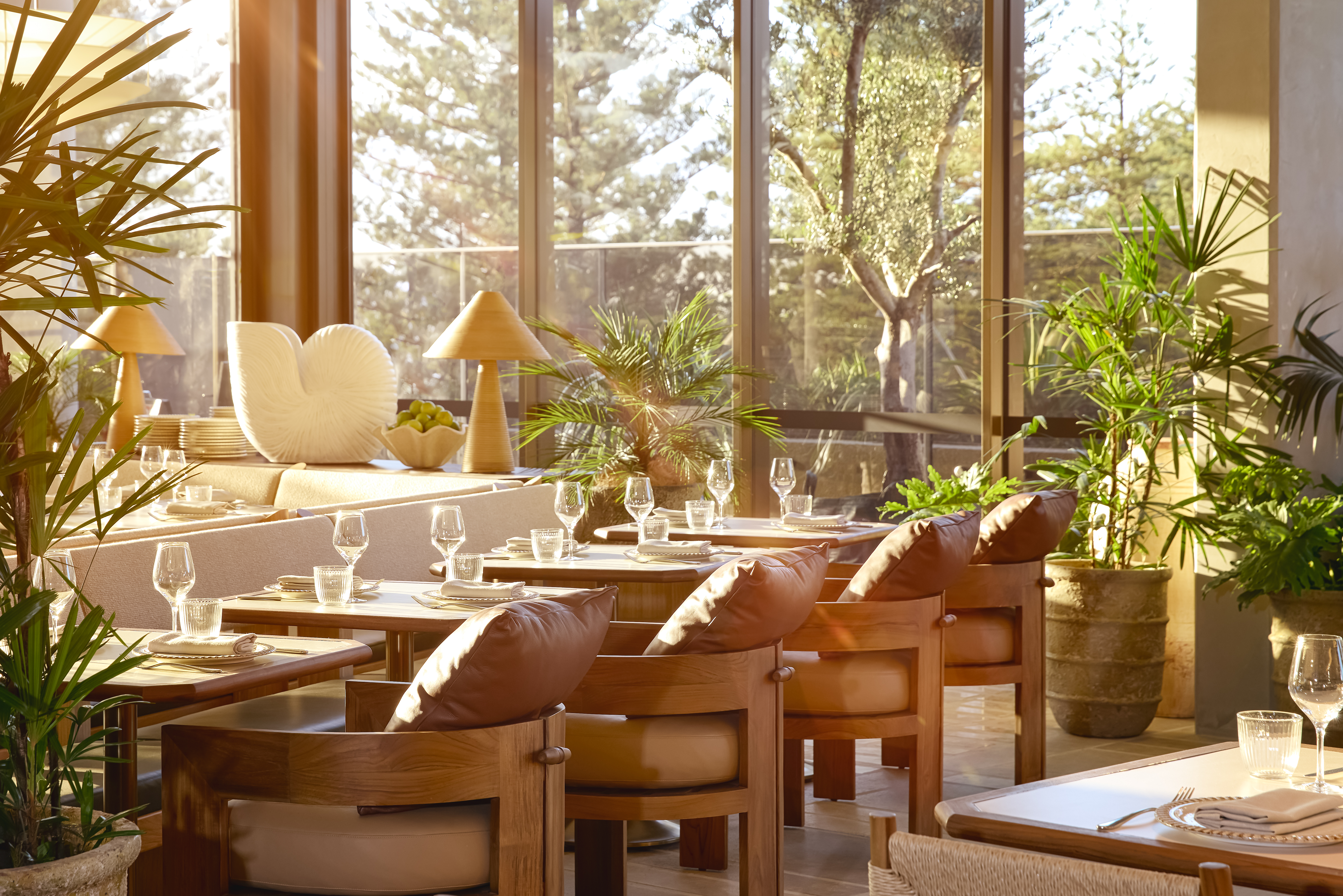 Haven restaurant at golden hour, Mondrian Gold Coast